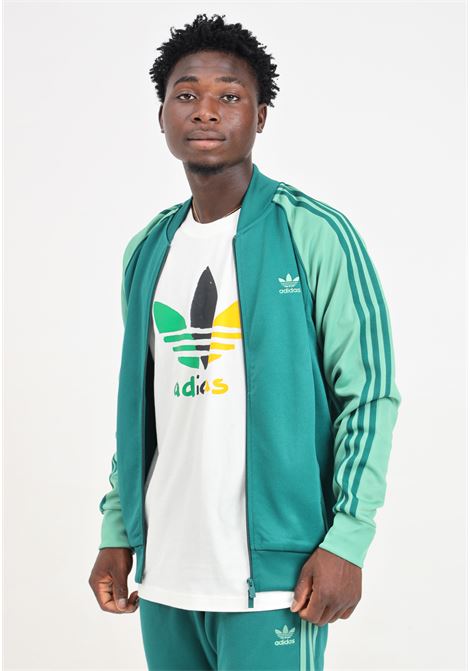 Felpa con zip adicolor Classics SST verde da uomo ADIDAS ORIGINALS | IY8731.